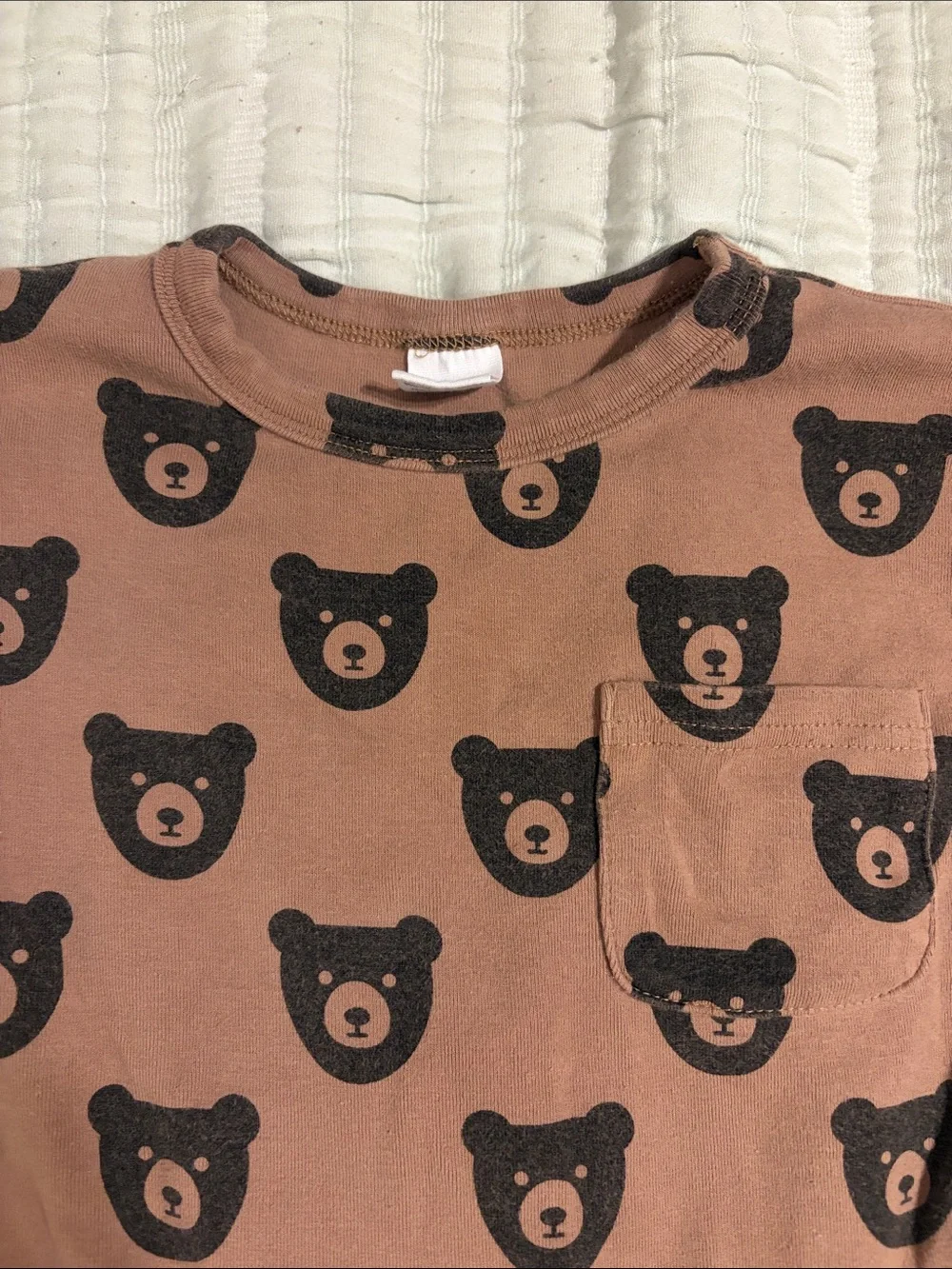 Little One Shop Brown Bear Bubble Onesie
